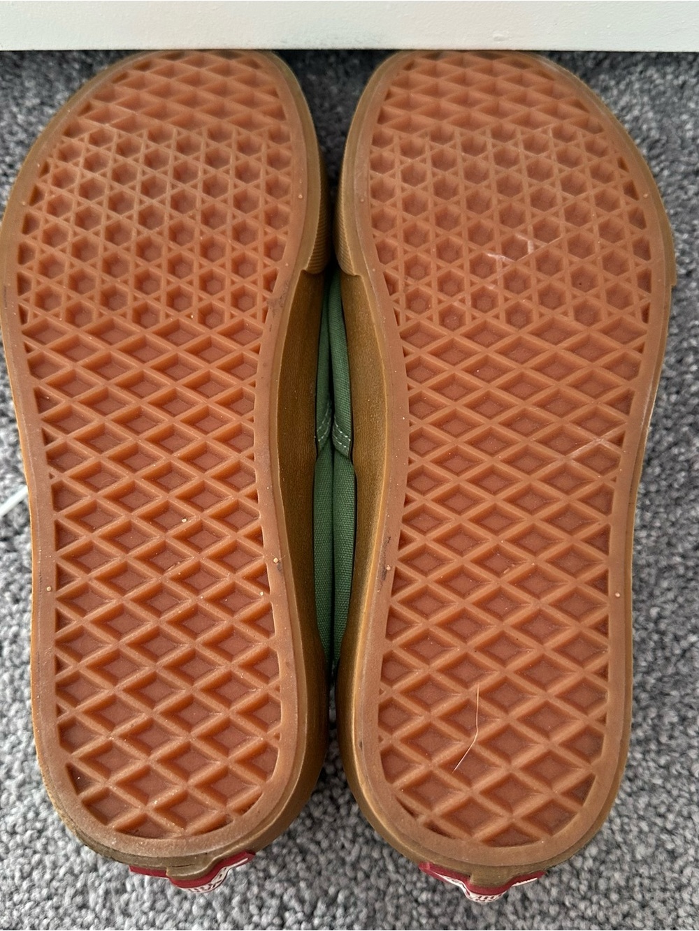 Vans Low Top Sneakers in Sage Green with White Laces - Picture 6 of 7
